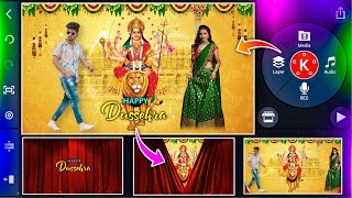 how to Dussehra WhatsApp status editing video kinemaster/Navratri editing status in kinemaster screenshot 4