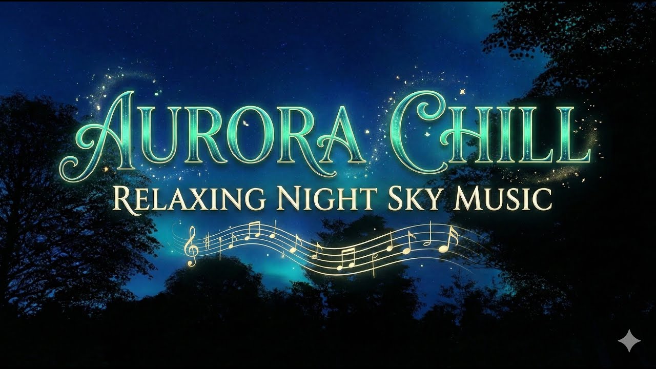 Aurora Chill 🌌 Relaxing Night Sky Music for Deep Sleep & Stress Relief