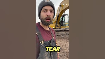 Swapping rubber tracks in the field #track #rubbertrack #mechanic #heavyequipment #excavation #fyp