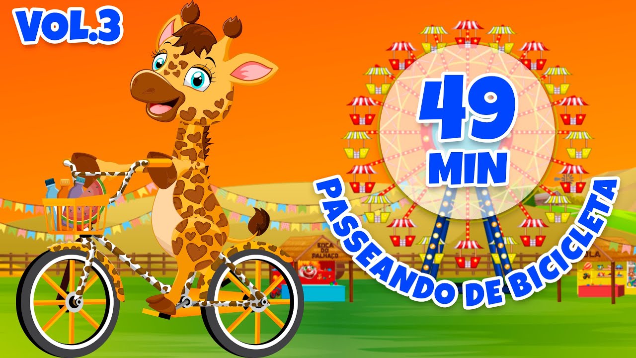 Passeando de Bicicleta Vol. 3 - Giramille 49 min | Desenho Animado Musical