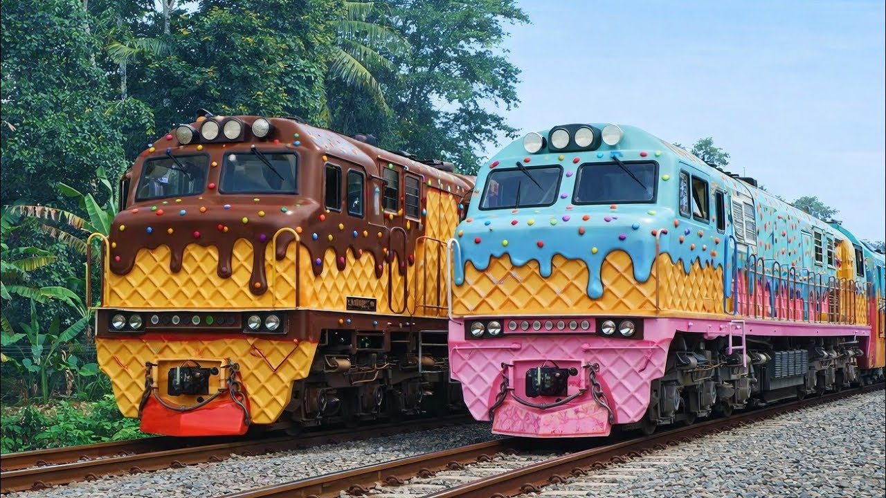 Game Tebak Gambar Kereta Api: Ice Cream Train, Ambulance Train, Kereta Cepat, Truck, CC201? Ep52