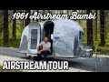 FULLY RESTORED - 1961 Airstream Bambi | Complete Walk Through Tour