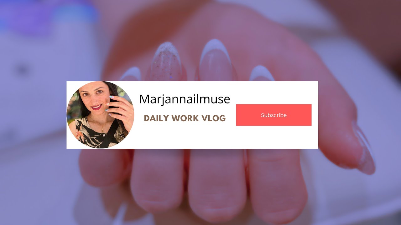 Relaxing Gel Manicure | French Tips with Glitter  Accent Nail (ASMR) DIY