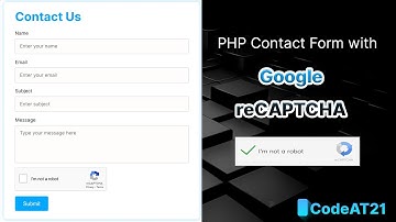 PHP Contact Form with Google reCAPTCHA