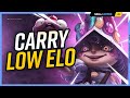 Can you carry bad low elo teams as support test your skills