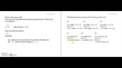 6.11b  Quantificational Syntax 11: Identity Substitution