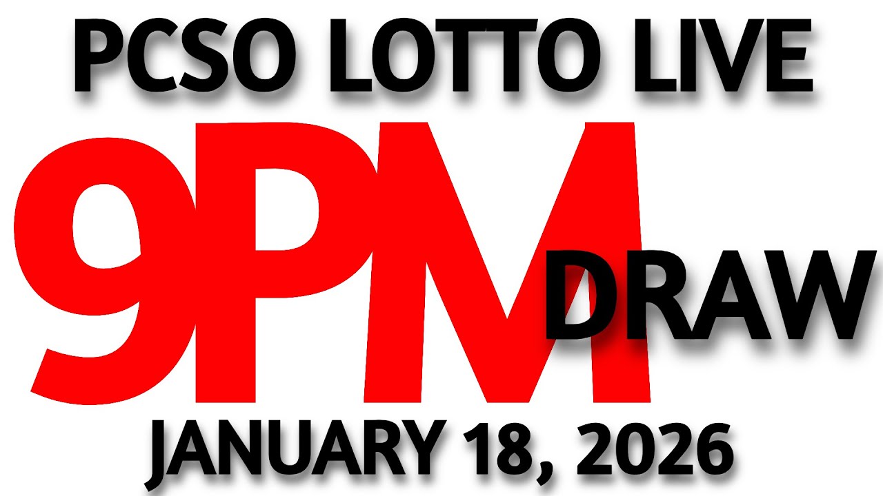 Lotto Result Today 9pm Draw January 18, 2026 Swertres Ez2 PCSO LIVE