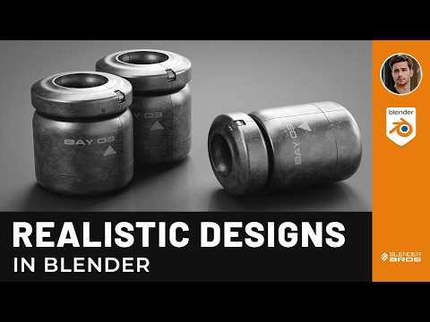 How To Model & Design Realistic Hard Surface Models In Blender