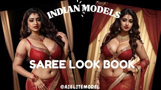 Ai Art Lookbook 4K Video | Plus Size Models | #Saree  #Sd #Sdxl