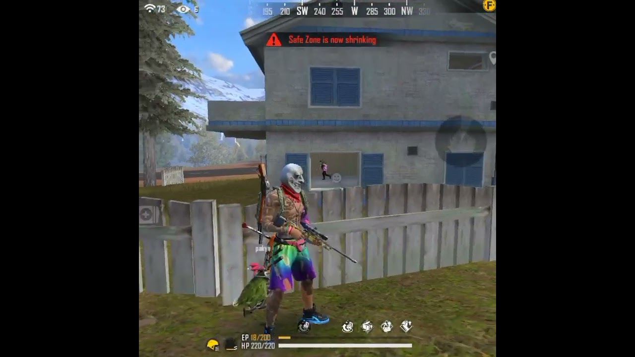 free fire tree enemie funny fight😅