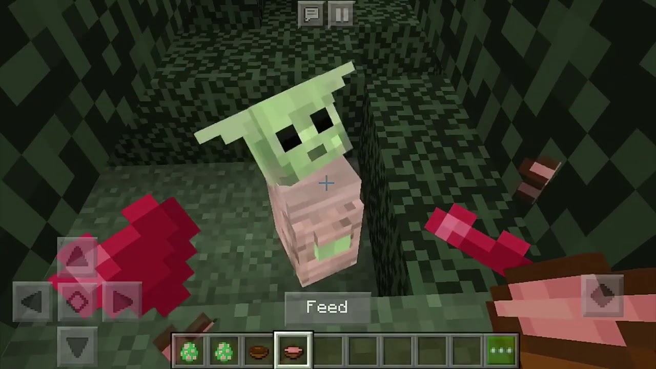 How to Get Baby Yoda in Minecraft Pocket Edition Minecraft PE Bedrock
