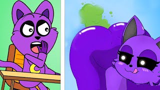 Animation CatNap React to HOT Poppy Playtime Chapter 3 | Funny TikTok