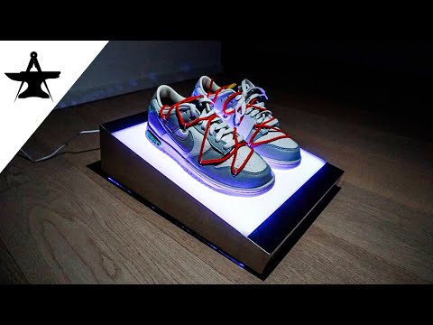 How to make a SNEAKERS DISPLAY ? (with LED)