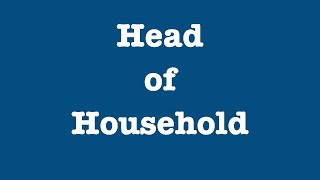 Could you be Head of Household?