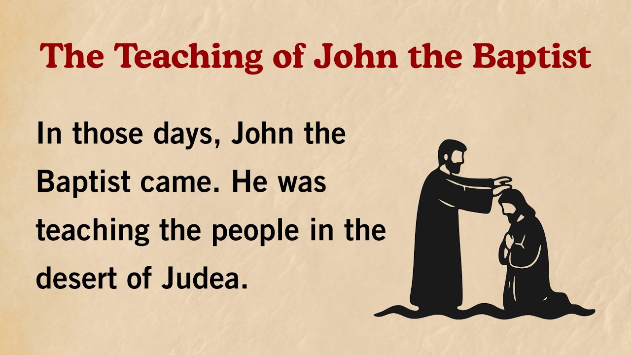 The Story of John the Baptist and the Baptism of Christ | Bible Audio ...