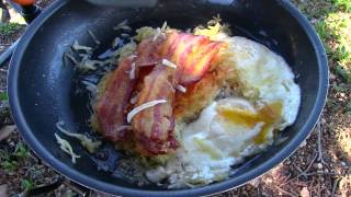 Bacon & Egg Breakfast On The Firebox Camp Stove & Coffee!