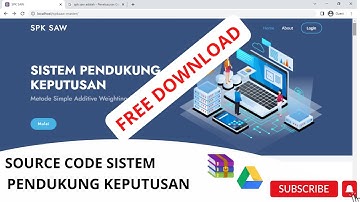 source code spk metode saw berbasis web gratis | sistem pendukung keputusan metode saw free download