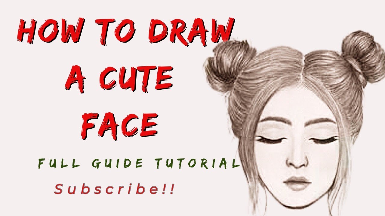 HOW TO DRAW CUTE FACE IN 3 MINUTES TUTORIAL 2023 YouTube