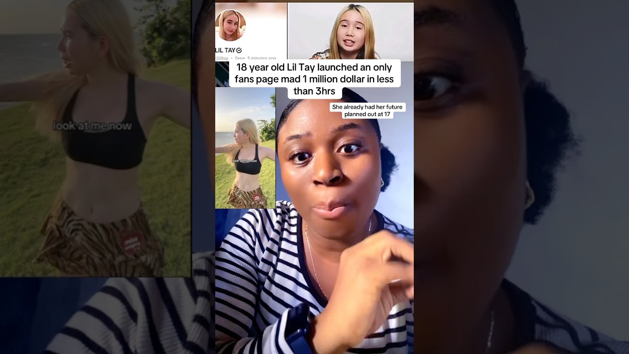 18 year old Lil Tay launched an only fans page made 1 million dollar in