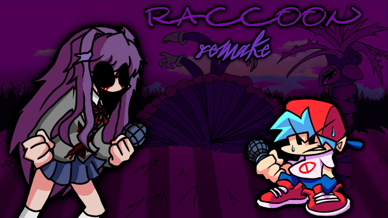 FNF Vs. Monika.EXE - Raccoon (Unofficial Remake) +FLP - YouTube
