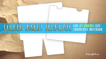 Folder Insert Template for Micro (A7) Size Traveler