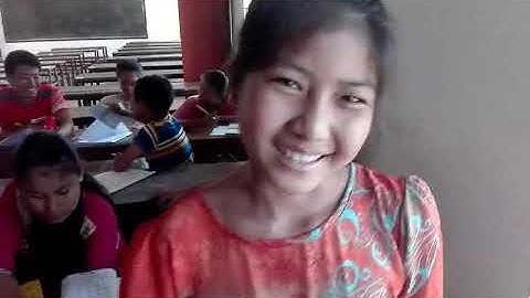 A student of Ajhapat or chakma alphabet is speaking in memory.