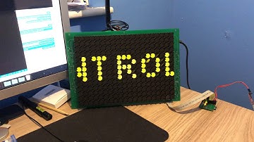 Flip-Dot Controller Scrolling Text