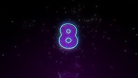 4K Animated Motion Graphic video stock | Colorful Firework Countdown by Under21 studio