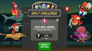 Catch all small zombies "in zombie catchers game"