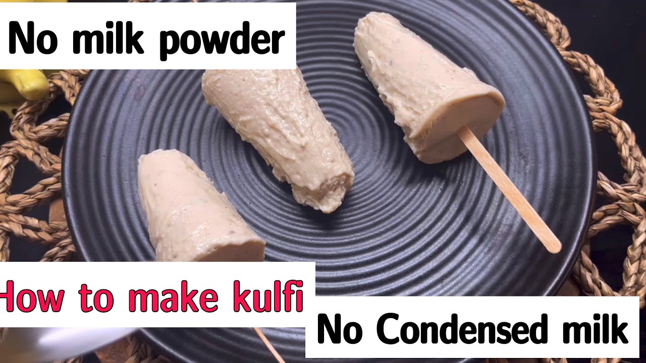 How to make kulfi without milk powder/condensed milk 5 minutes me