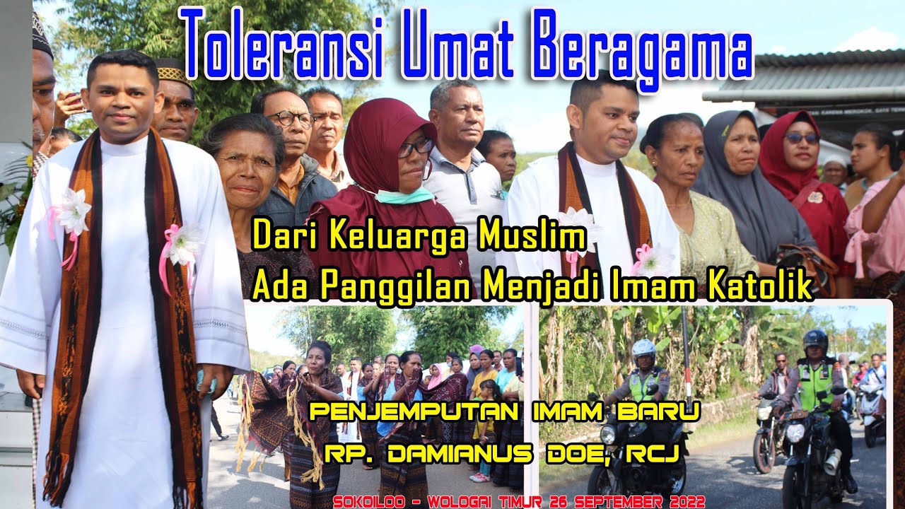 Penjemputan Imam baru,  RP. Damianus Doe, RCJ