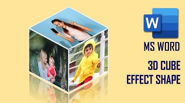 How to Make 3D Cube Shape Photo Effect in Microsoft Word 2019 | MS Word 3D Cube Picture Effect BY AR