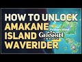 How to unlock Amakane Waverider Waypoint in Genshin Impact