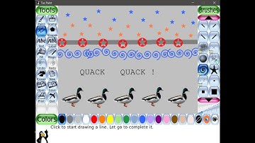 Five Little Ducks in Tux Paint