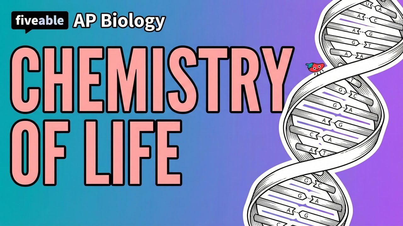 AP Biology CRAM – Unit 1: Chemistry of Life | Fiveable Cram Archive