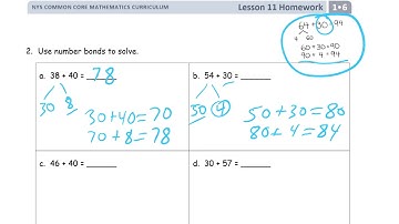 lesson 11 homework module 6 grade 1