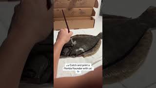 Gyotaku Print A Flounder Fish Art Forever