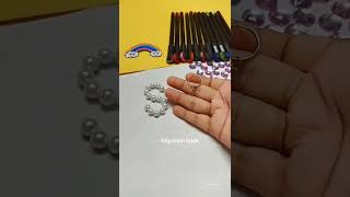DIY Pearl Alphabet keychain || handmade || #shorts #craft #keychain #viral @aishariyaz4465 screenshot 2
