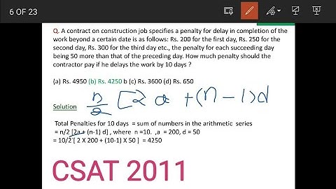A contract on construction job specifies a penalty for delay in completion of the work beyond.