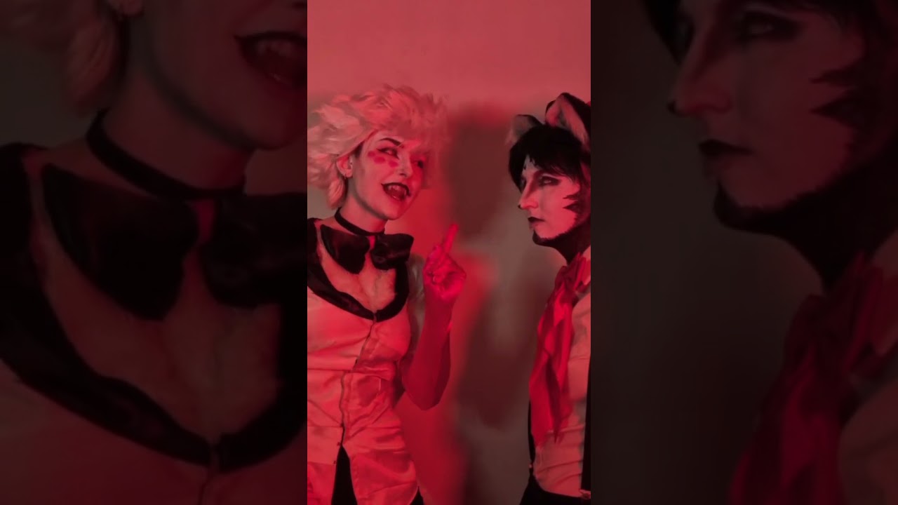 The Staring Contest - Hazbin Hotel in Real Life - Huskerdust cosplay