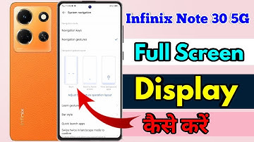 how to full screen display in infinix note 30 5g | infinix note 30 5g full screen display setting