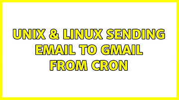 Unix & Linux: Sending email to gmail from cron