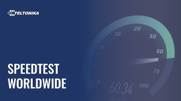 Teltonika Networks Industrial Cellular 4G LTE Routers Speedtest in real-world conditions