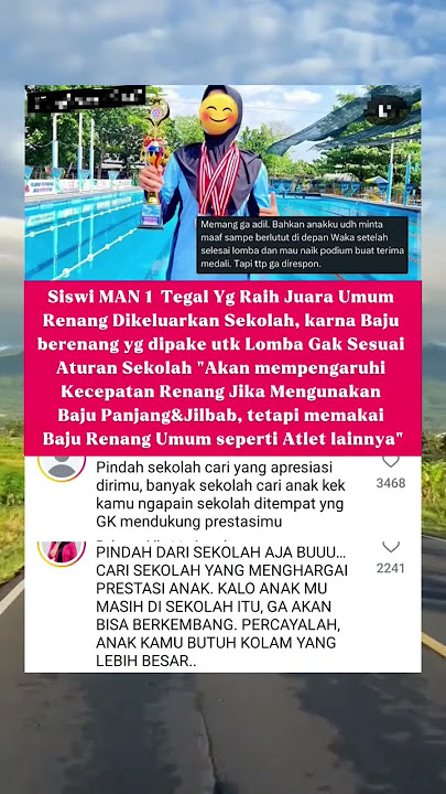 siswi MAN 1 Tegal yang raih juara umum renang dikeluarkan sekolah#trendingshorts#faktamenarik#fyp