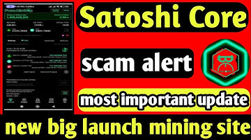 Satoshi Core Mining New Update | SatoshiCore Mining Hindi |Satoshi Core Mining Process|