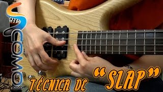 Técnica de Slap - tutorial de bajo eléctrico chords