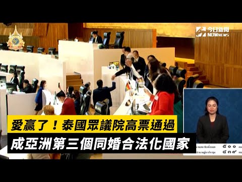 愛贏了！泰國眾議院高票通過　成亞洲第三個同婚合法化國家｜NOWnews #泰國 #國際 #亞洲 #lgbt #同性婚姻 #法律 #合法