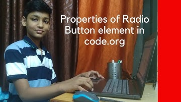 Properties of Radio Button element in code.org