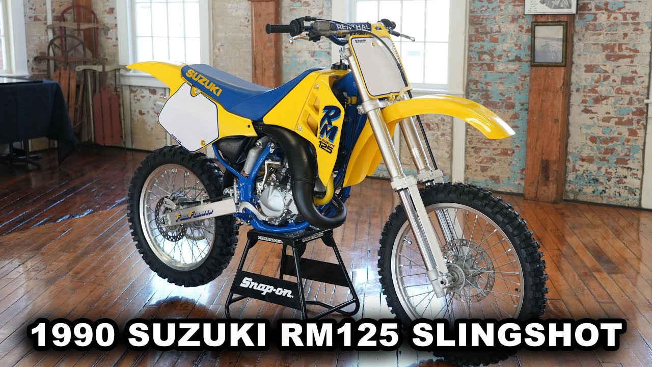 Впечатляющий Suzuki RM125 Slingshot 1990 года выпуска.