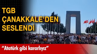 Türkiye Gençlik Birliği Tgb Üyeleri Çanakkale Şehitler Abidesinden Seslendi